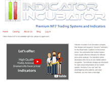 Tablet Screenshot of indicatorincubator.com